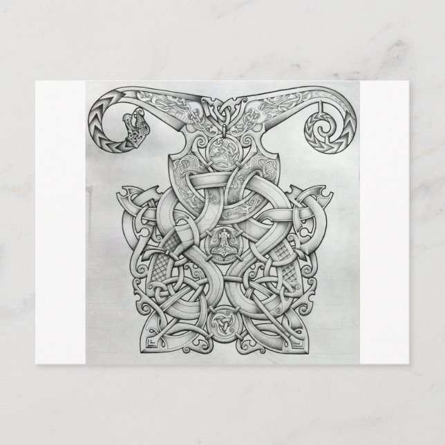 POSTAL DISEÑO DE CONOCIMIENTOS VIKING & OSEBERG (Anverso)