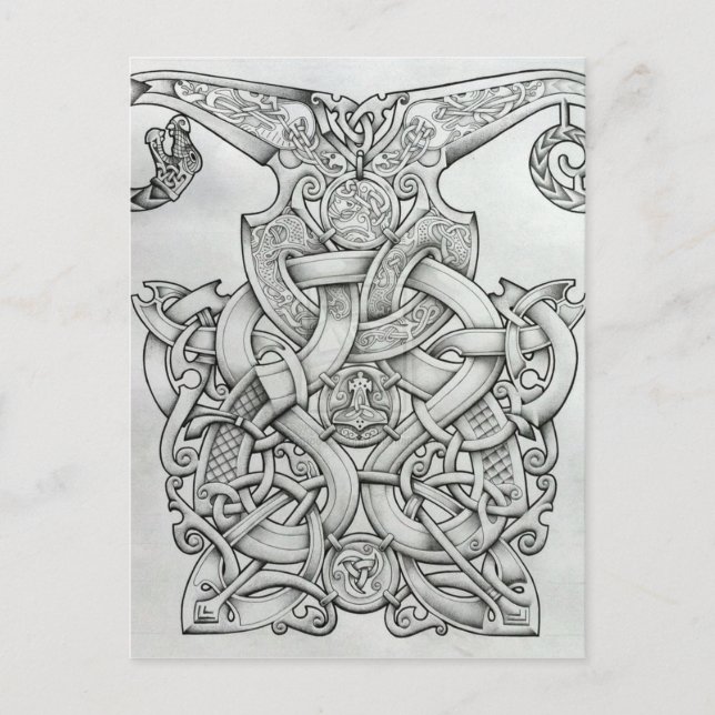 POSTAL DISEÑO DE CONOCIMIENTOS VIKING & OSEBERG (Anverso)