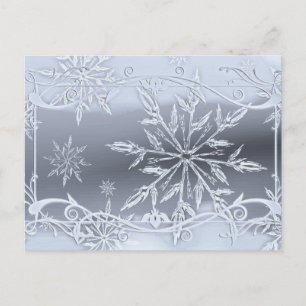 Postal Diseño de copo de nieve absolutamente impresionant