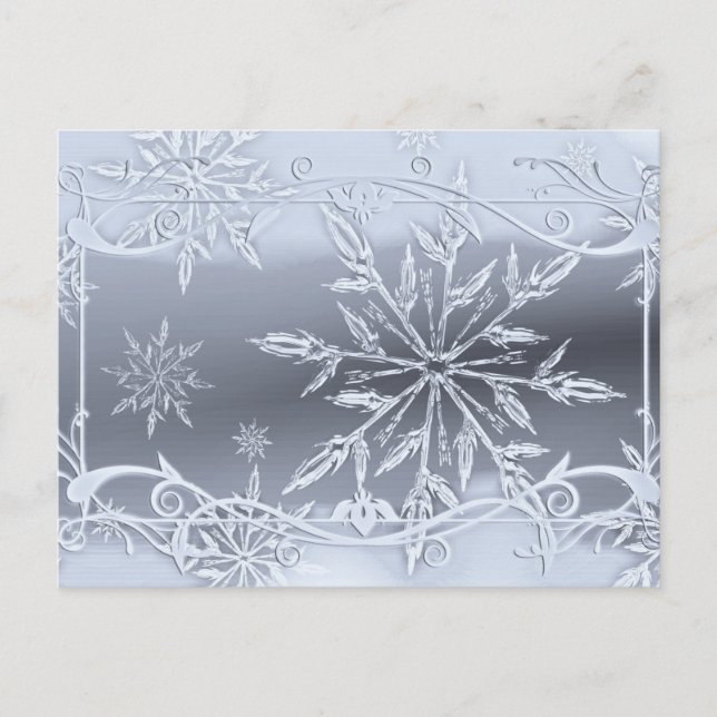 Postal Diseño de copo de nieve absolutamente impresionant (Anverso)