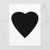 Diseño de corazón de amor en blanco y negro.