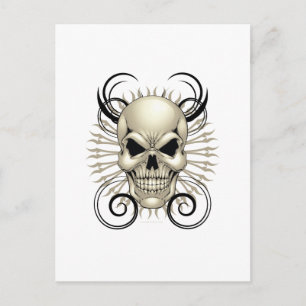 Postal Diseño de cráneo