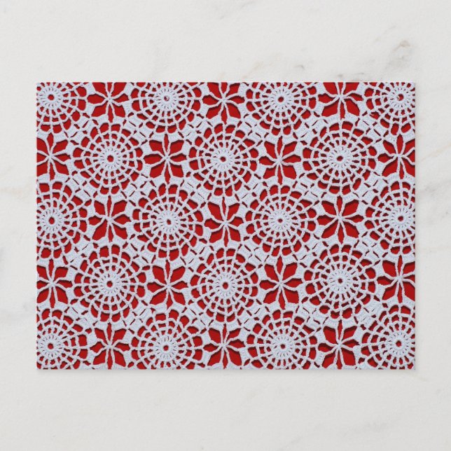 Postal Diseño de Crochet (Anverso)