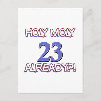 Postal Diseño de cumpleaños Holy Moly 23