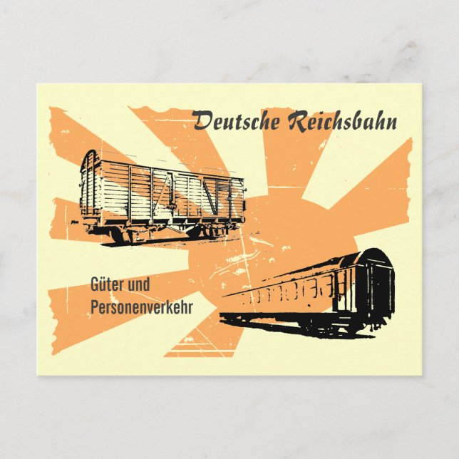 Postal Diseño de DDR de Reichsbahn (Anverso)