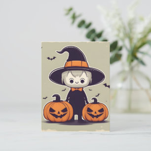 Postal Diseño de decoración de Halloween