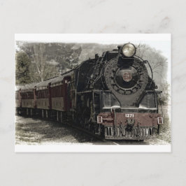 Postal Diseño de decoración de trenes de época
