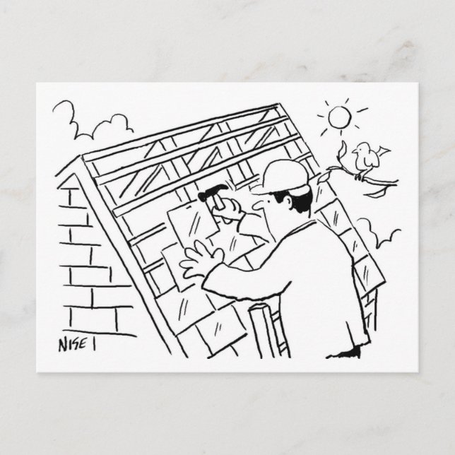 Postal Diseño de dibujos animados de servicios de cubiert (Anverso)
