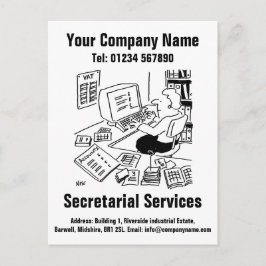 Postal Diseño de dibujos animados de servicios de secreta