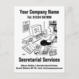 Postal Diseño de dibujos animados de servicios de secreta