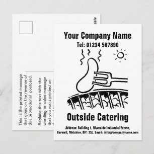 Postal Diseño de dibujos animados para personalizar servi