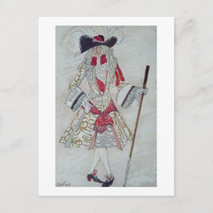 Postal Diseño de disfraces para el Príncipe Charming en l