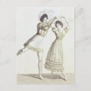 Postal Diseño de disfraces para un ballet