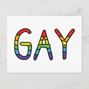 Postal Diseño de Doodle Gay