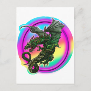 Postal Diseño de dragón