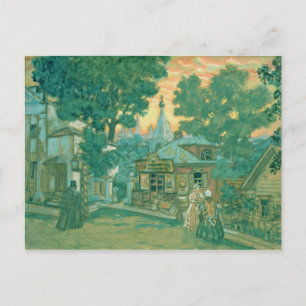 Postal Diseño de escenario para la obra de Ostrovsky