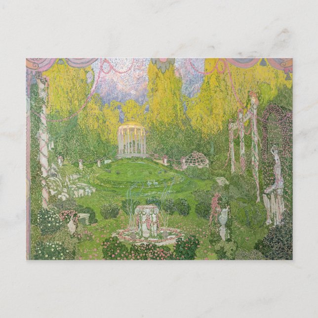 Postal Diseño de escenario para la ópera 'Orpheo ed Eurid (Anverso)