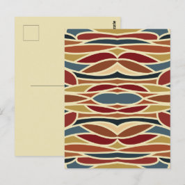 Postal Diseño de estilo de vidrio templado geométrico opa