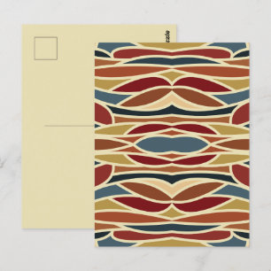 Postal Diseño de estilo de vidrio tintado opaco geométric