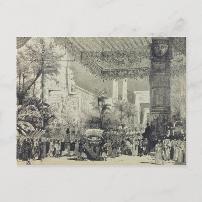 Postal Diseño de etapa para el acto final (Anverso)