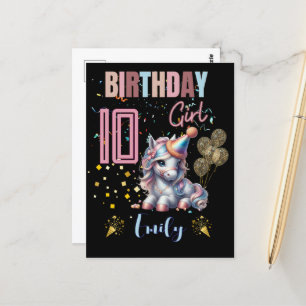 Postal Diseño de fiesta ecuestre para cumpleaños de cabal