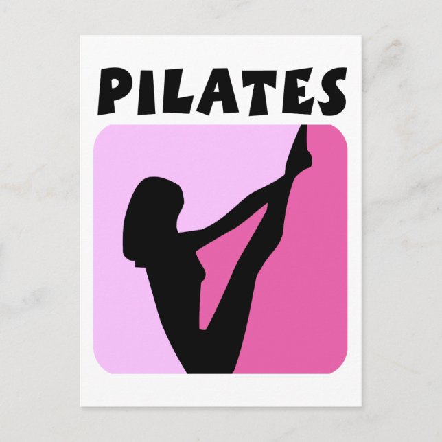 Postal ¡Diseño de figuras de pilates! (Anverso)