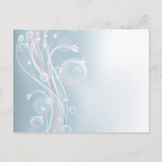 Postal Diseño de fondo de agua en tonos pasteles