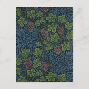 Postal Diseño de fondo de escritorio de William Morris Vi