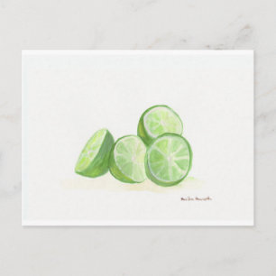 Postal Diseño de frutos de limón