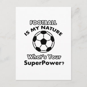 Postal diseño de fútbol