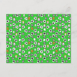 Postal Diseño de fútbol con Camisetas blancos