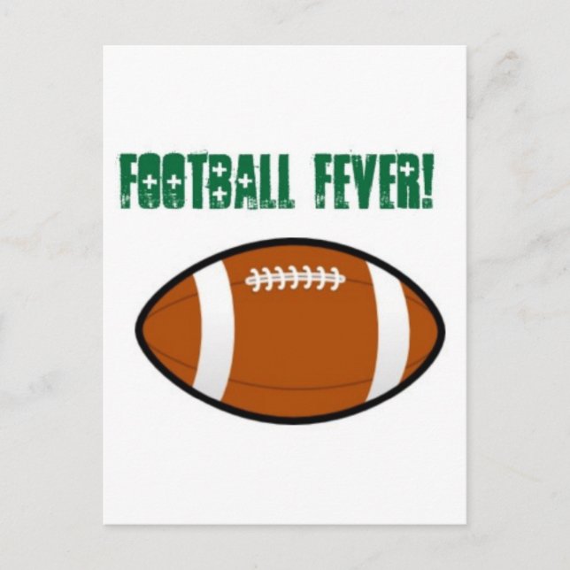 Postal Diseño de Fútbol Verde (Anverso)