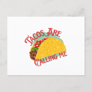 Postal Diseño De Gastronomía Mexicana De Taco