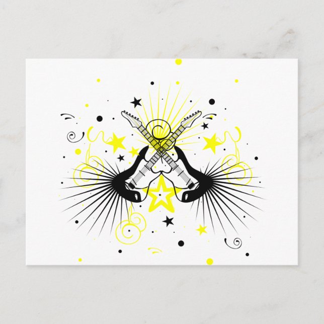 Postal Diseño de guitarra (Anverso)