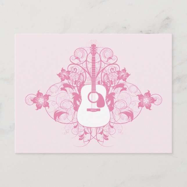 Postal Diseño de guitarra (Anverso)