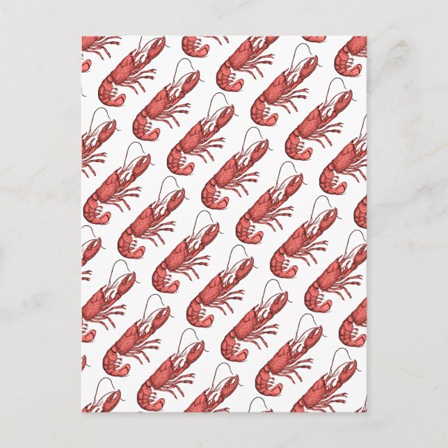 Postal Diseño de imagen de Red Lobster (Anverso)