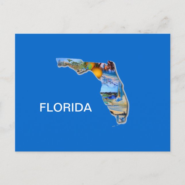 POSTAL DISEÑO DE IMÁGENES DE FLORIDA (Anverso)