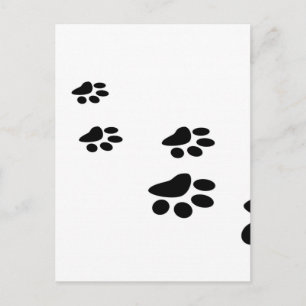 Postal Diseño de impresión de papel blanco negro
