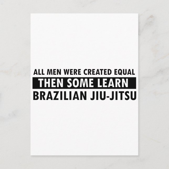 Postal Diseño de Jiu-Jitsu brasileño (Anverso)
