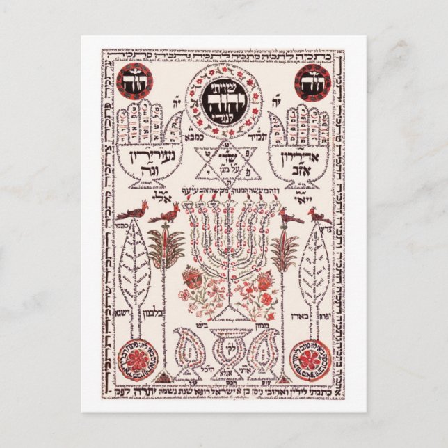 Postal Diseño de Kabbalah (Anverso)
