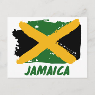 Postal Diseño de la bandera de Jamaica