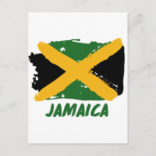 Postal Diseño de la bandera de Jamaica