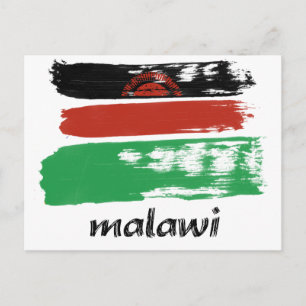 Postal Diseño de la bandera de Malawi