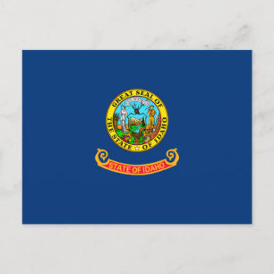 Postal Diseño de la bandera del estado de Idaho