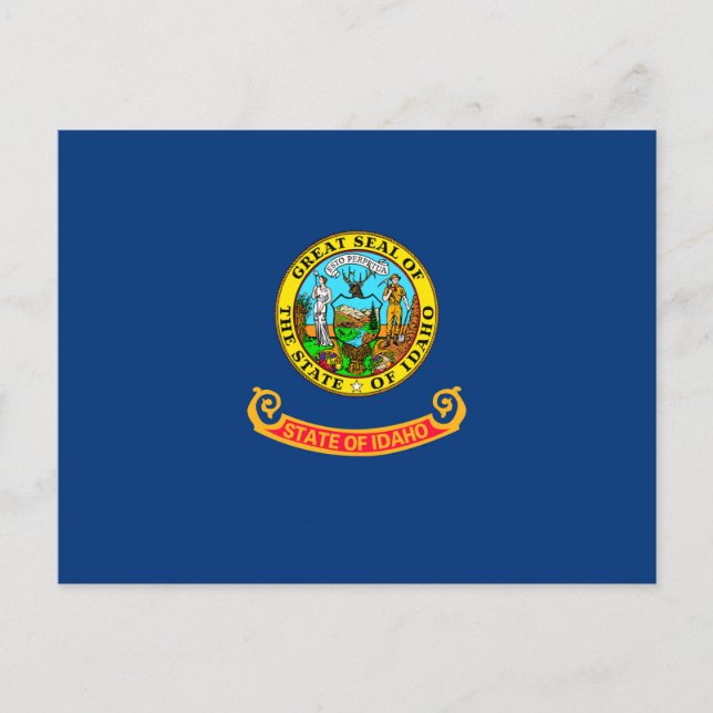 Postal Diseño de la bandera del estado de Idaho (Anverso)