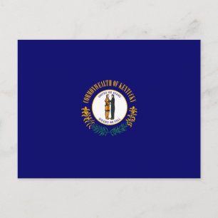 Postal Diseño de la bandera del estado de Kentucky