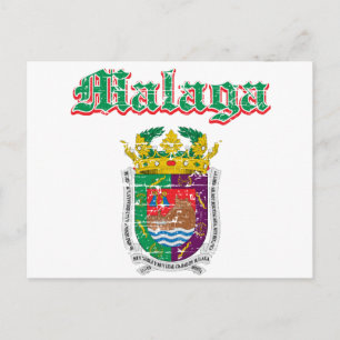 Postal Diseño de la ciudad de Málaga