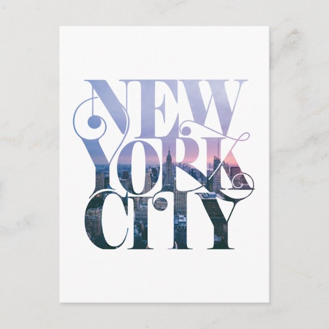 Postal Diseño de la ciudad de Nueva York (Anverso)