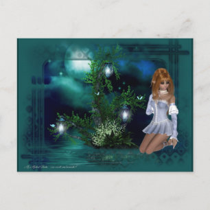 Postal Diseño de la isla Elf Fantasy