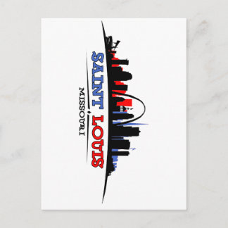 Postal Diseño de la línea aérea de St. Louis